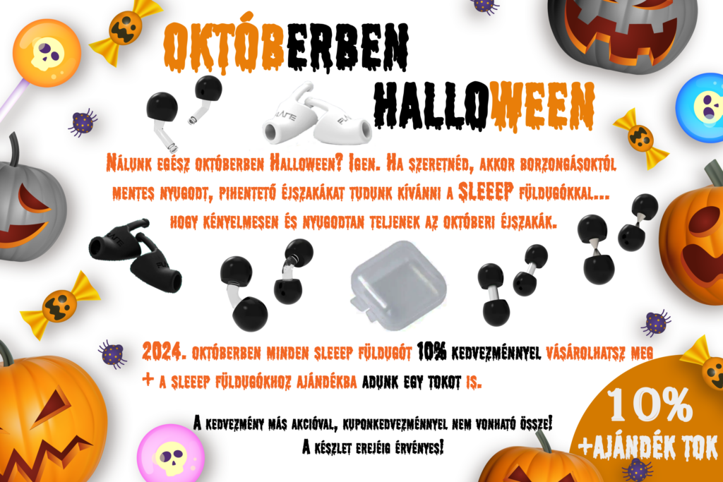 profi füldugó - halloween