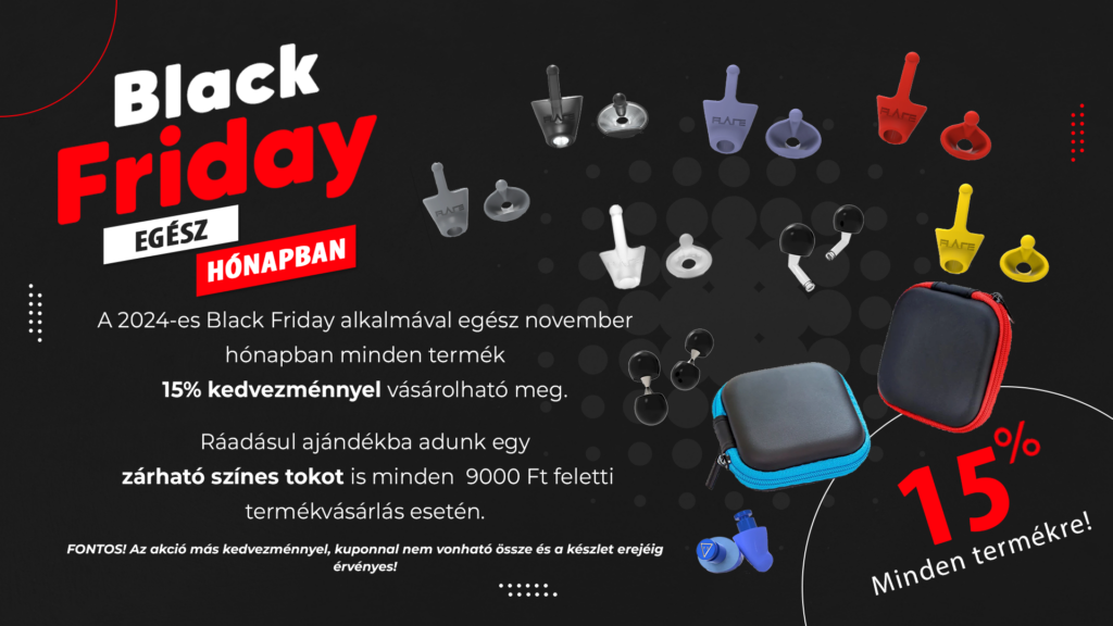 Profi füldugó - 2024 Black friday promo